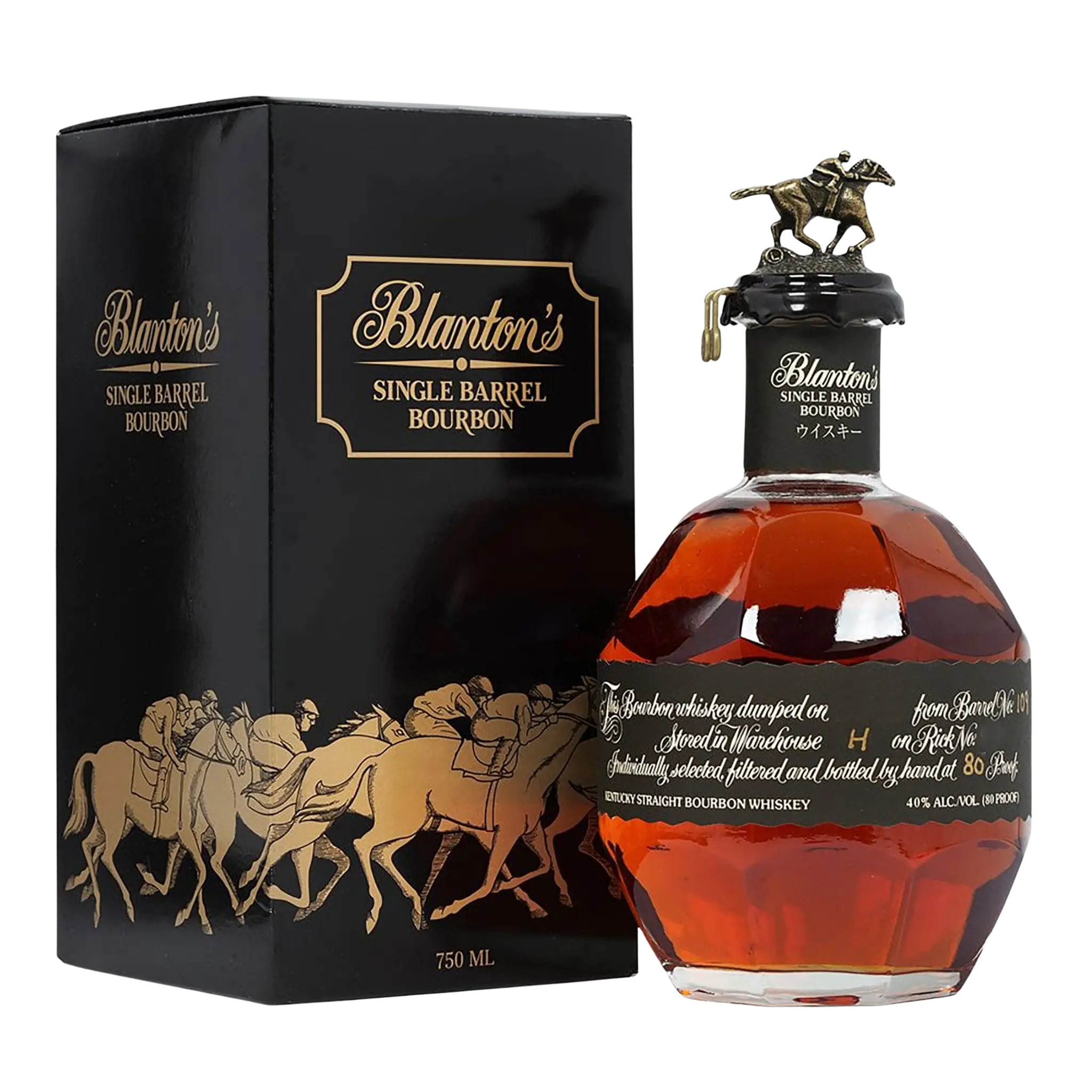 Blanton's Bourbon Whiskey ボトルナンバー5-29-90 Blanton's Single Barrel Bourbon Black Label | Kent Street Cellars