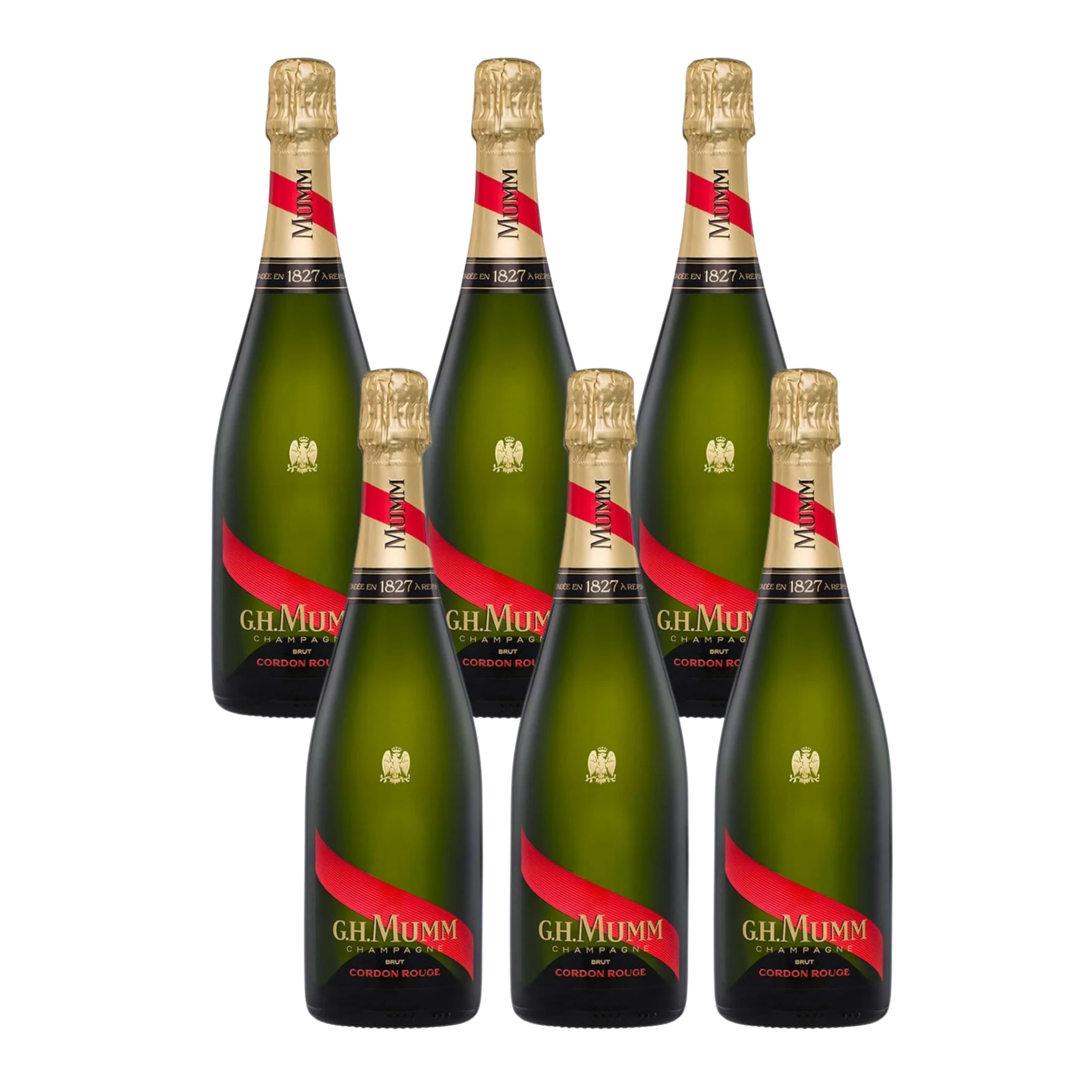 waka　G.H. Mumm Brut 750ml 6本 G.H. Mumm Cordon Rouge Brut NV (6 Bottles) – Kent Street Cellars