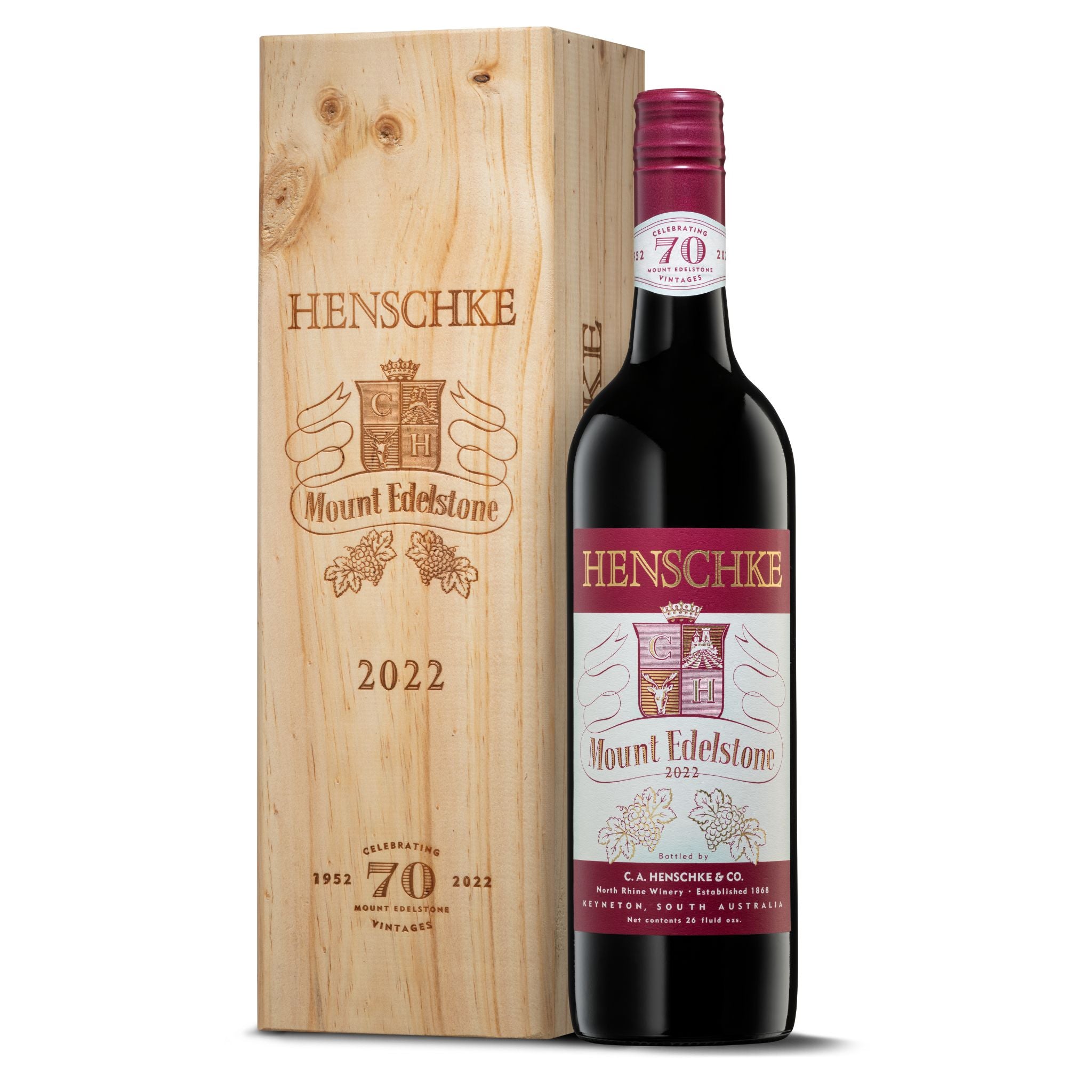 Henschke Mount Edelstone Shiraz 2022 70th Anniversary Release