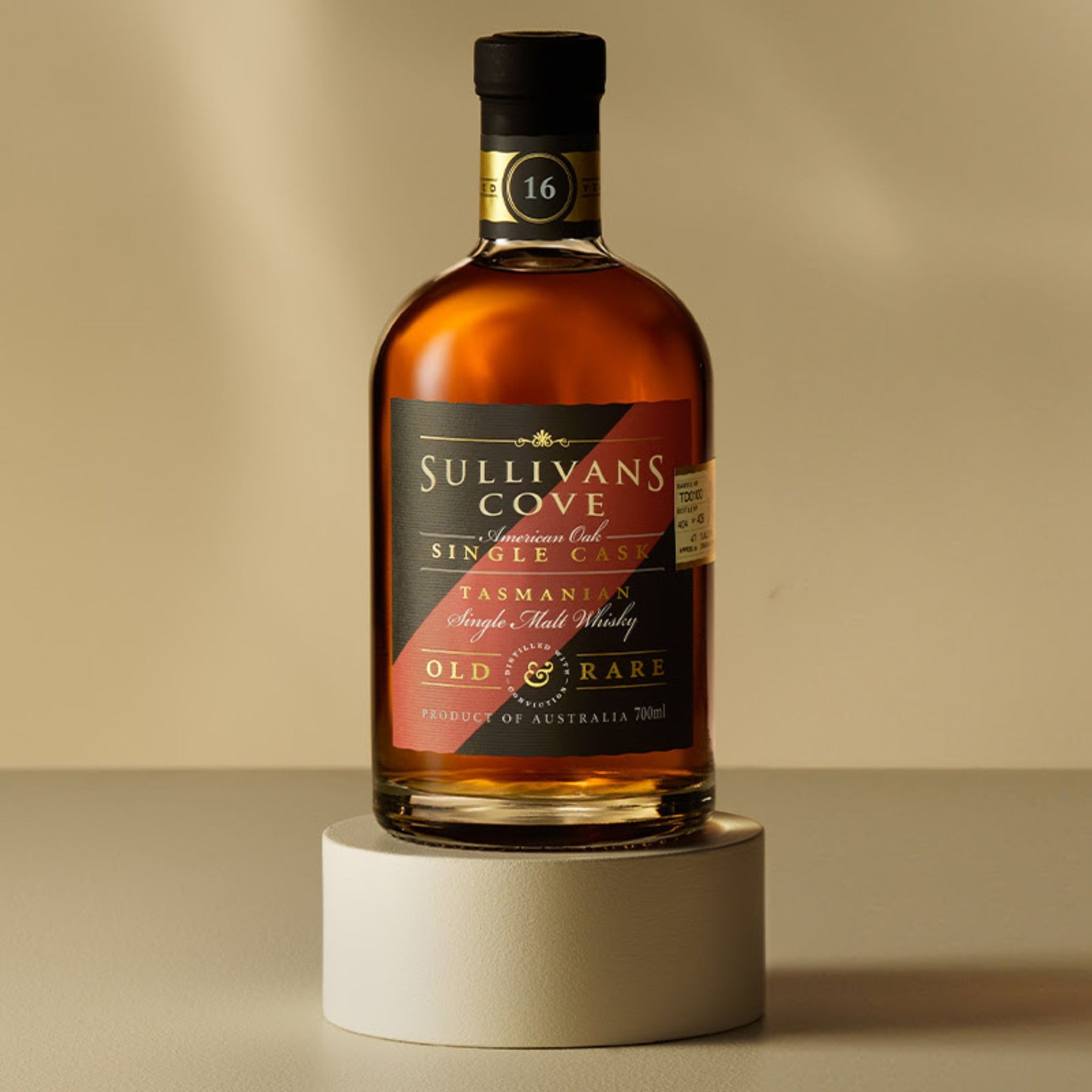 Sullivans Cove Old & Rare American Oak Second Fill Single Cask 16 Year Old Single Malt Whisky 700ml (TD0100) - Kent Street Cellars