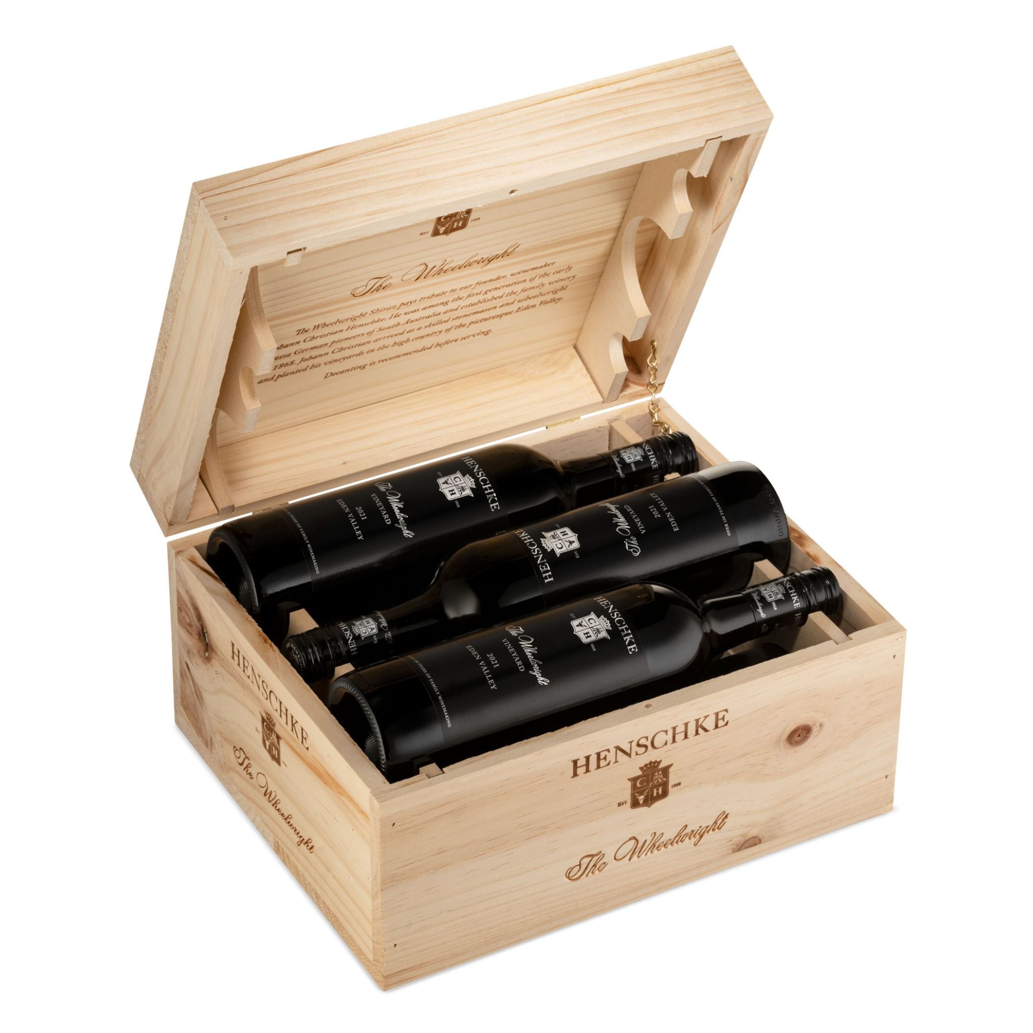 Henschke The Wheelwright Shiraz 2022 Collector's Edition Wooden Box 6-Pack