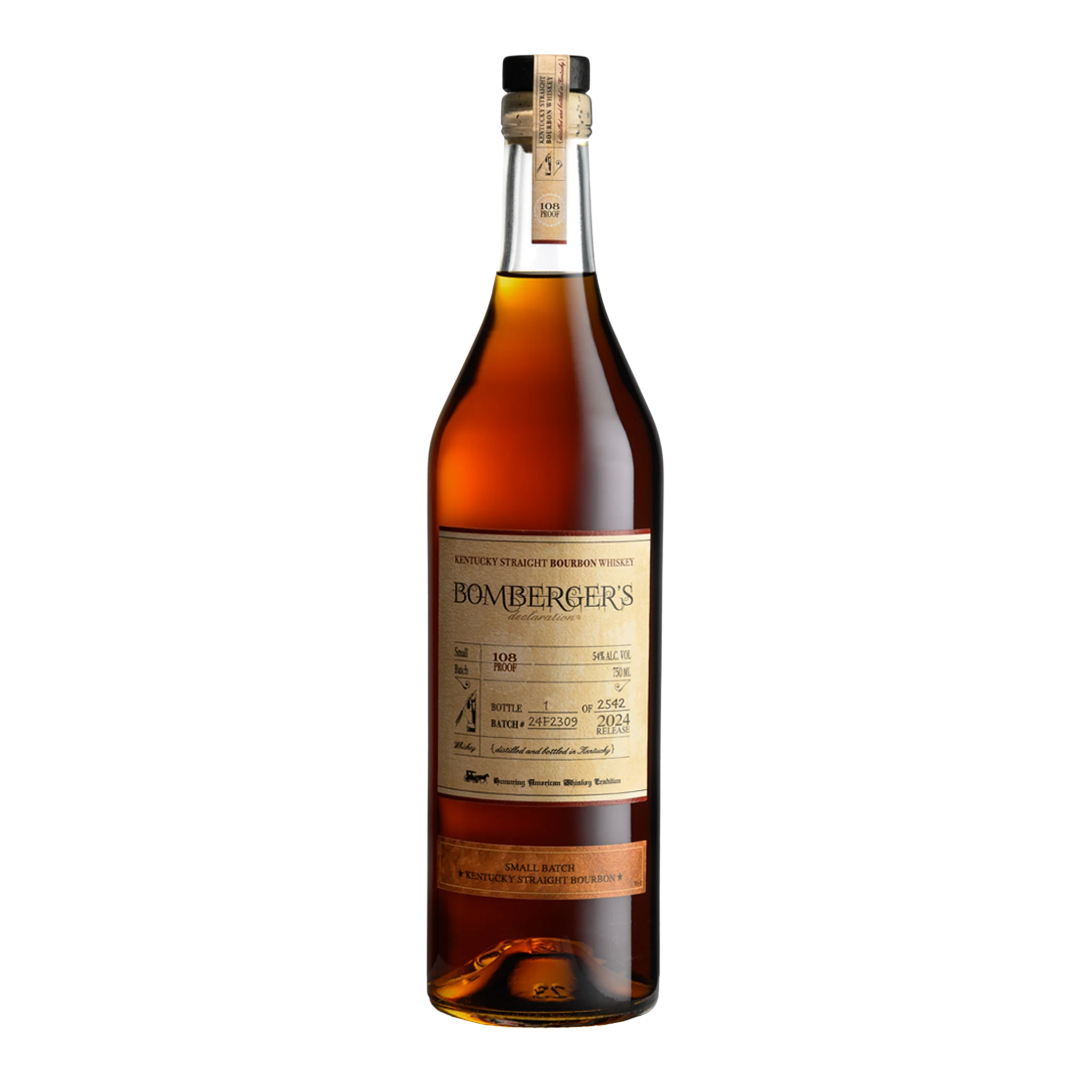 Bomberger's Declaration Small Batch Kentucky Straight Bourbon Whiskey 700ml (2025 Release)