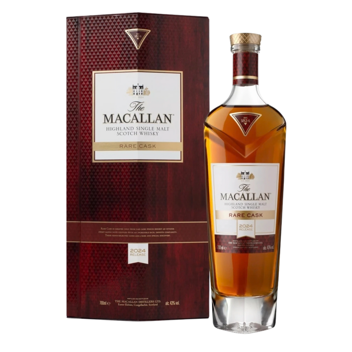 The Macallan Rare Cask Single Malt Scotch Whisky 700ml (2024 Release) - Kent Street Cellars