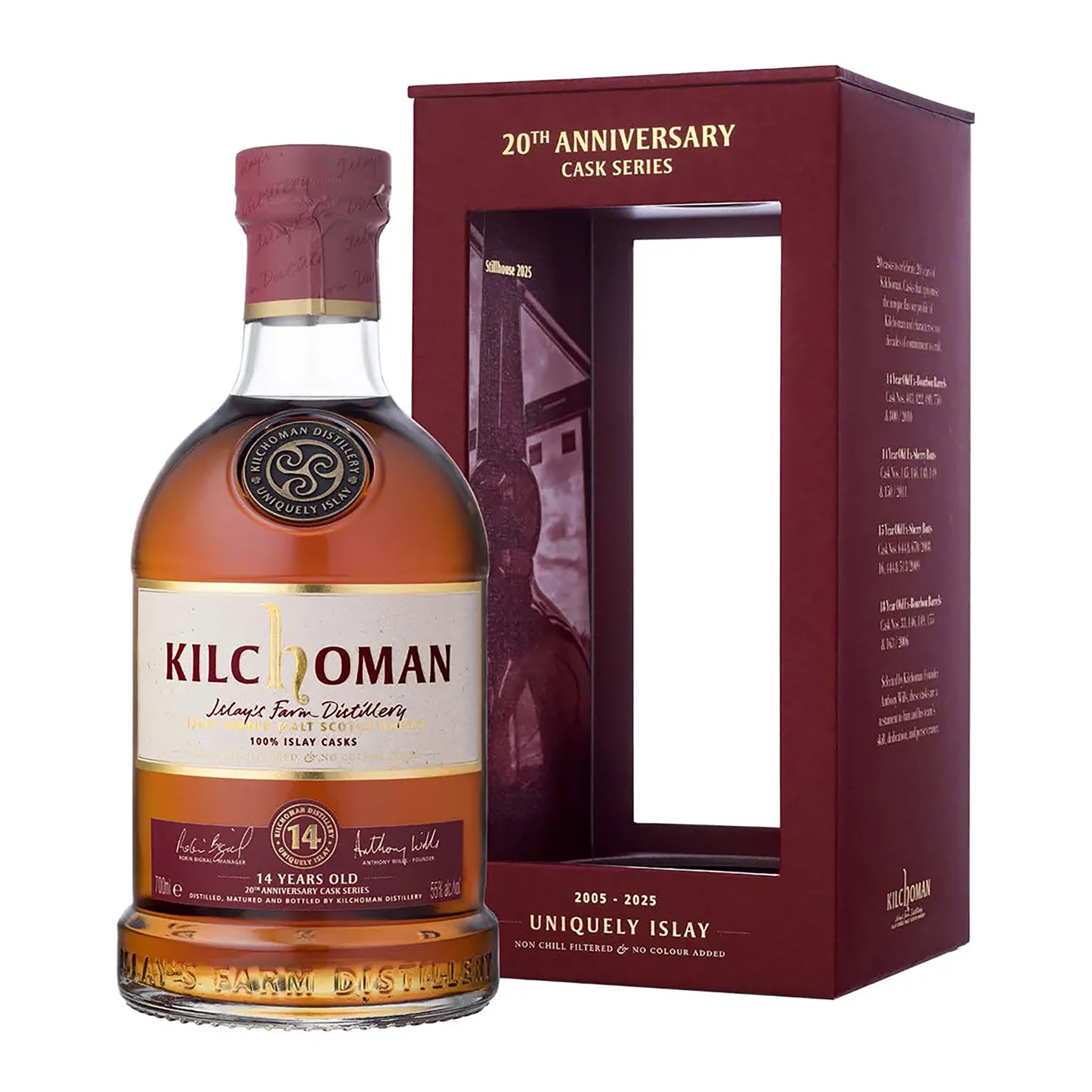 Kilchoman 20th Anniversary 14 Year Old Sherry Cask Single Malt Scotch Whisky 700ml