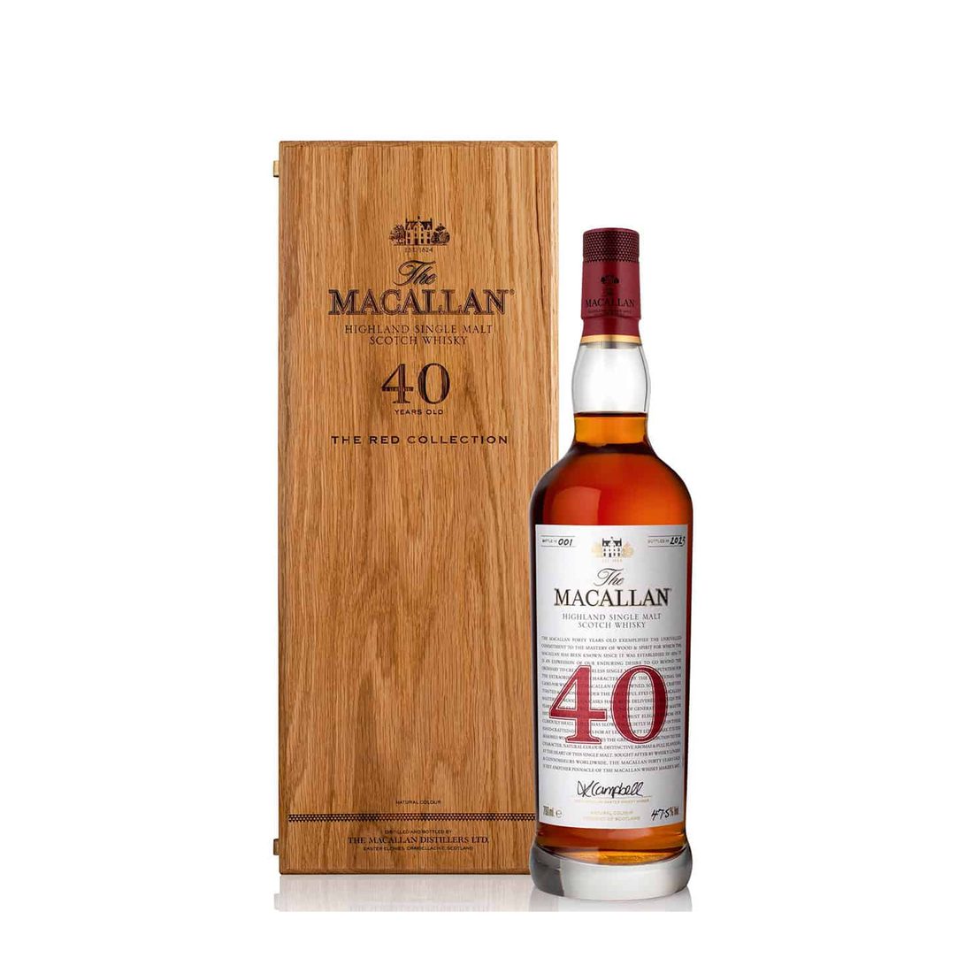 The Macallan Red Collection 40 Year Old Single Malt Scotch Whisky 700ml