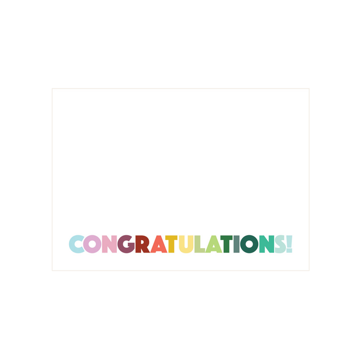 Colourful Congratulations Greeting Card