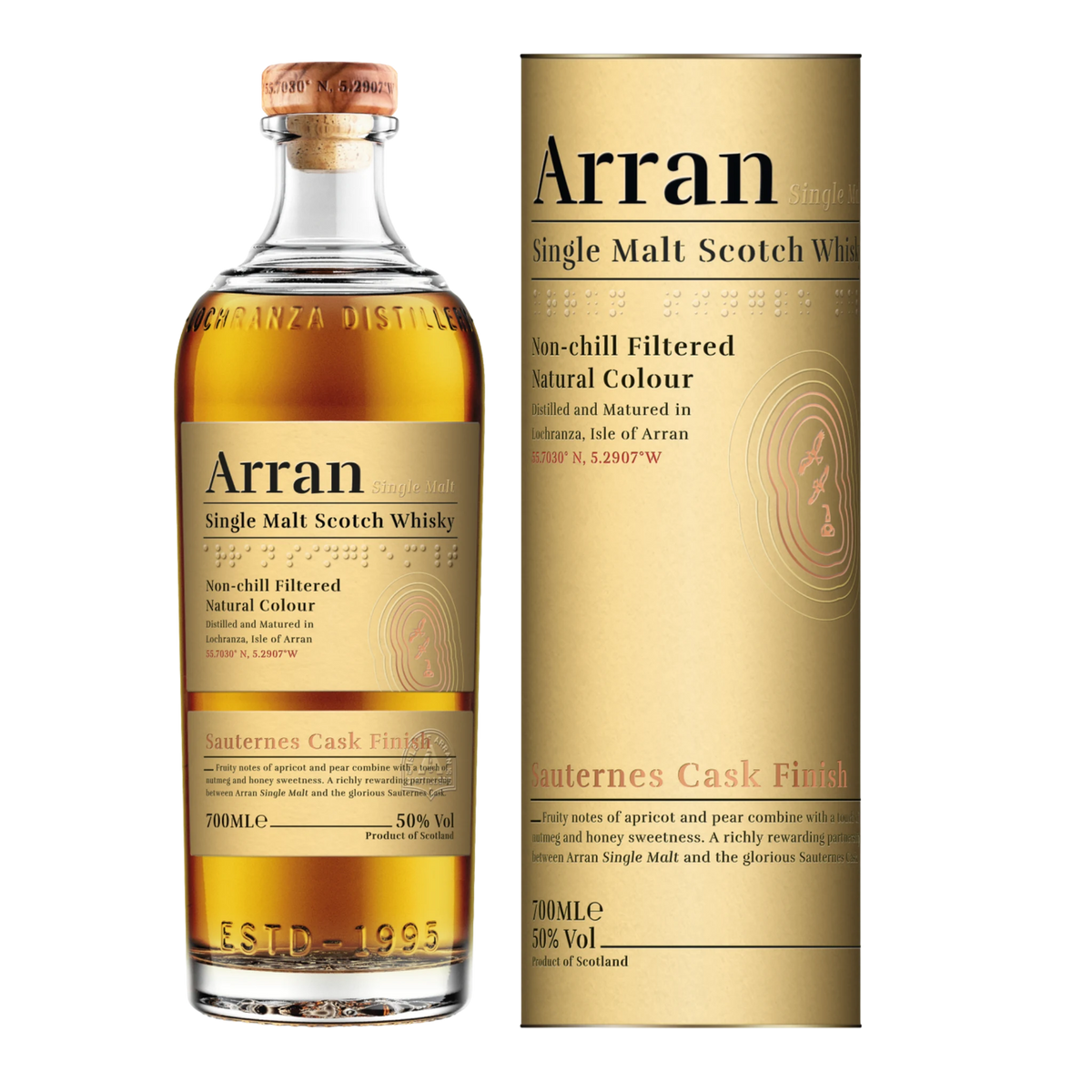 Arran Sauternes Cask Finish Single Malt Scotch Whisky 700ml