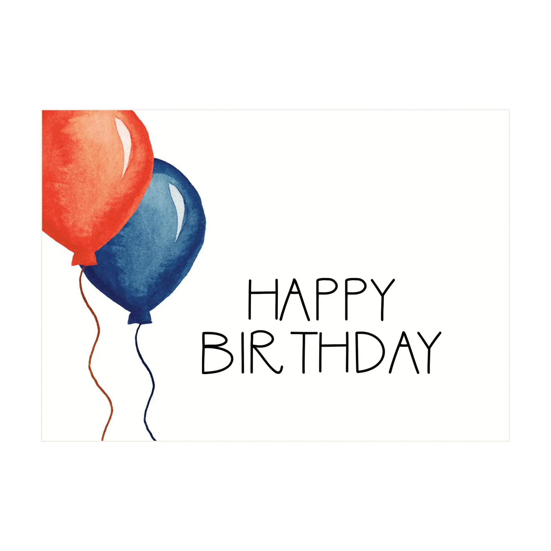 Birthday Balloons Greeting Card - Kent Street Cellars