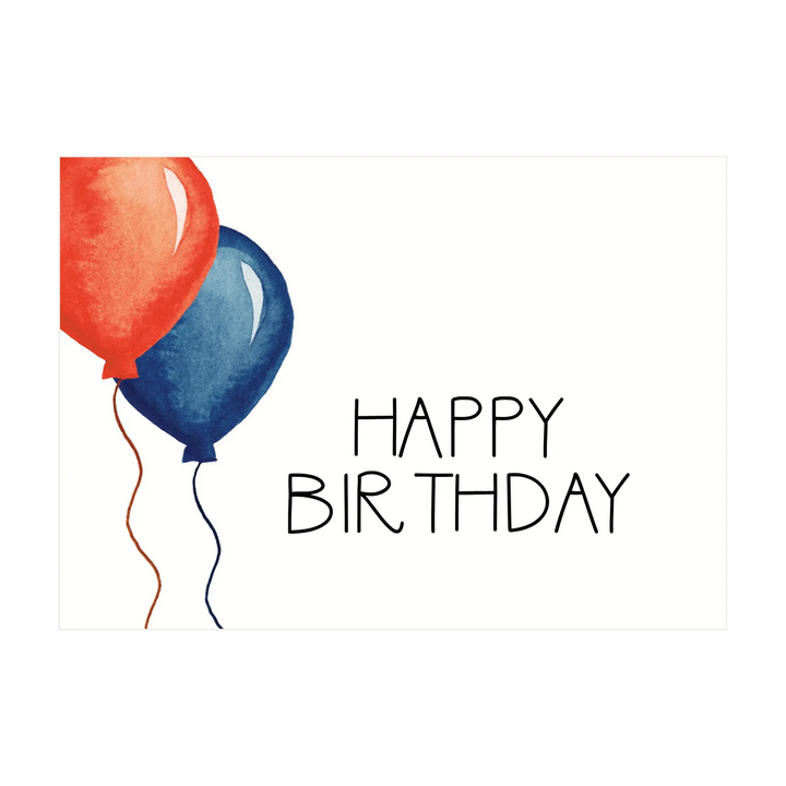 Birthday Balloons Greeting Card