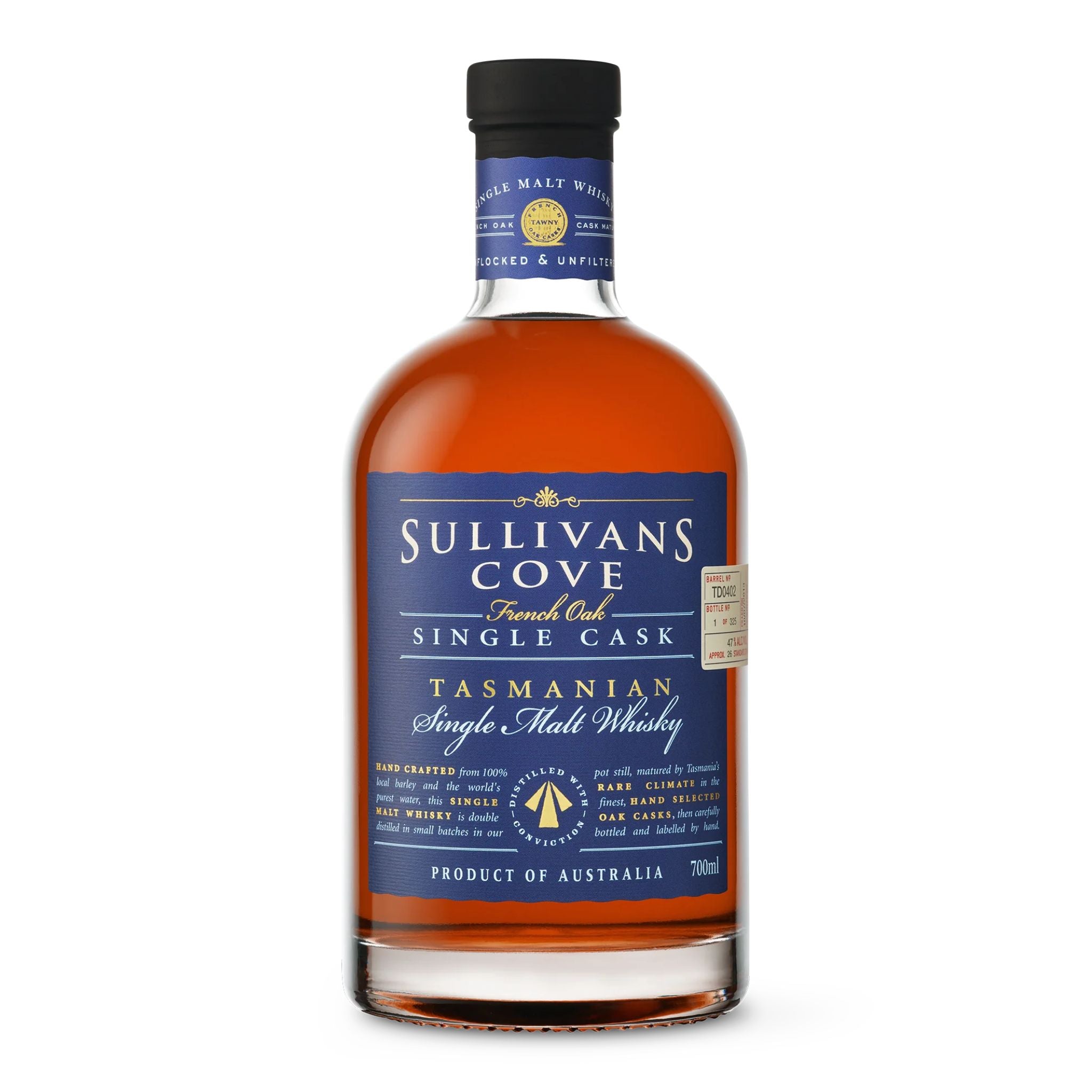 Sullivans Cove French Oak Ex-Tawny Single Cask Single Malt Whisky 700ml (TD0402)