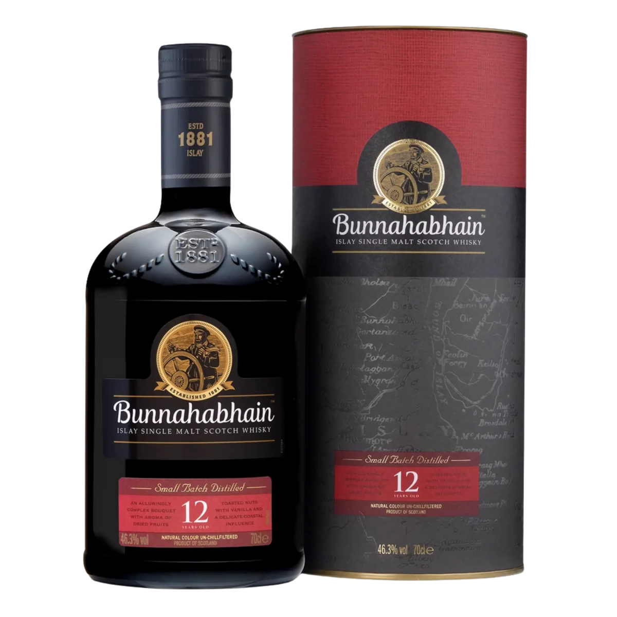 Bunnahabhain 12 Year Old Single Malt Scotch Whisky 700ml