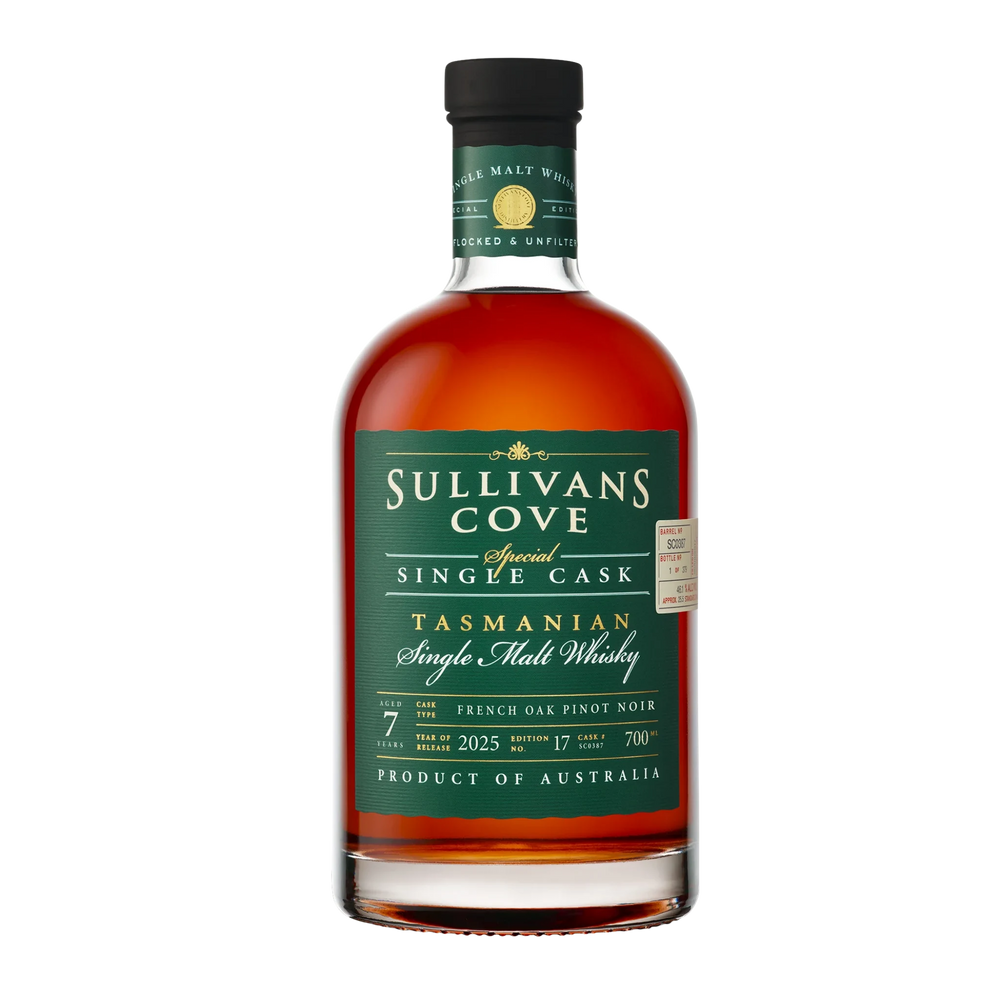 Sullivans Cove French Oak Ex-Pinot Noir Single Cask Single Malt Whisky 700ml (SC0387)