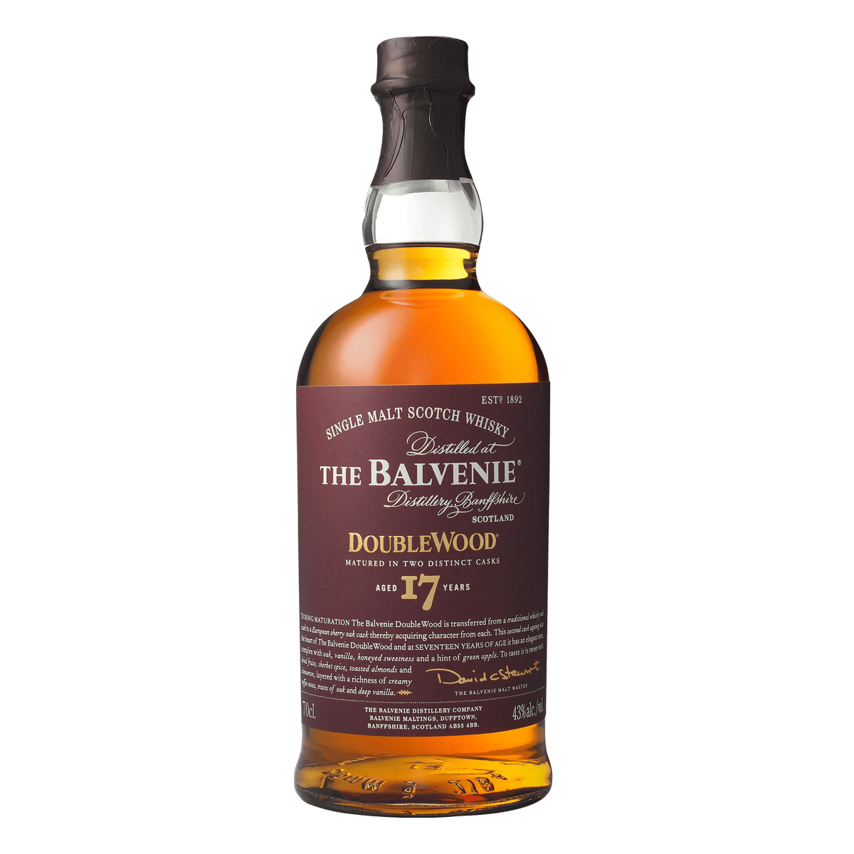 Balvenie Doublewood 17 Year Old Single Malt Scotch Whisky 700ml - Kent Street Cellars