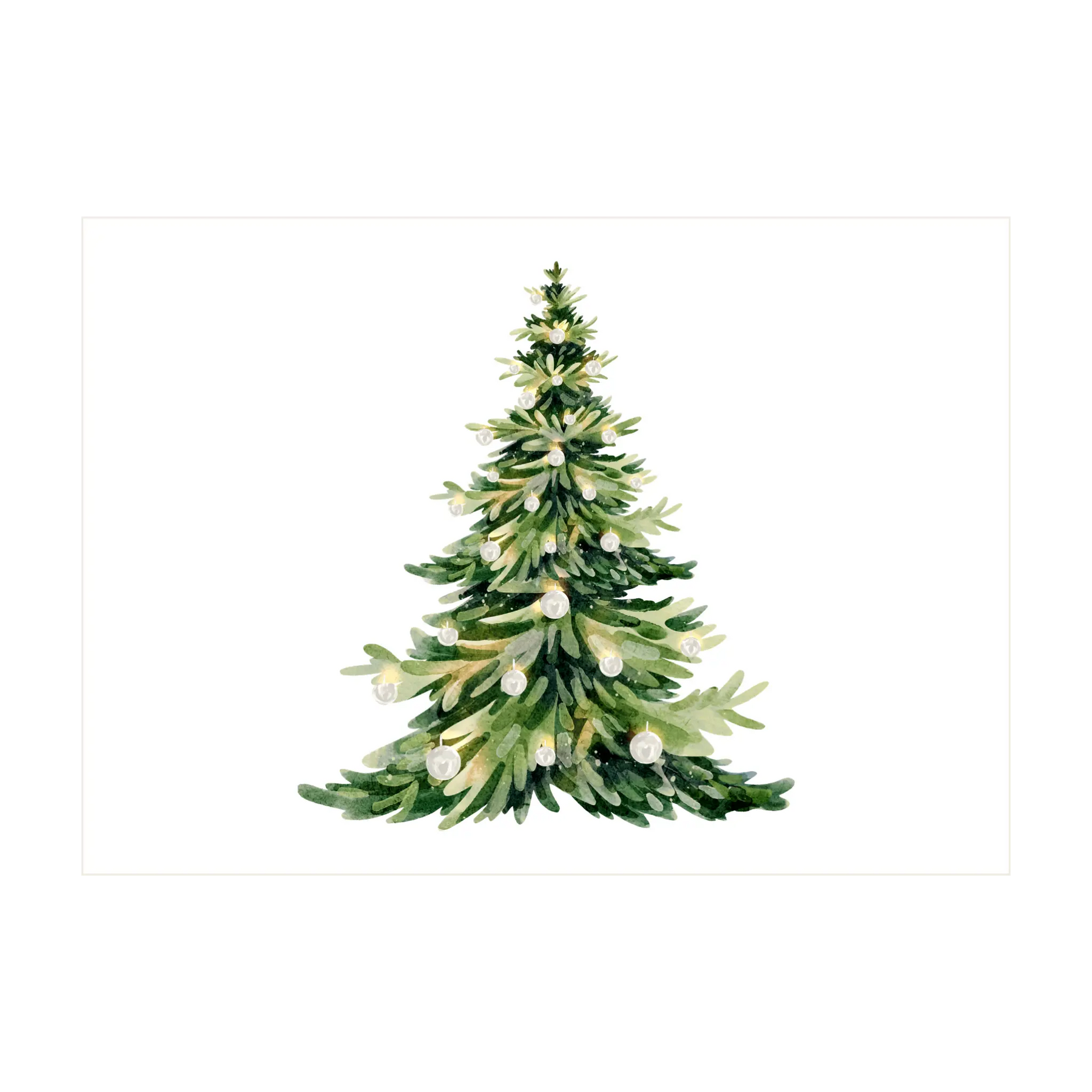 Evergreen Christmas Greeting Card - Kent Street Cellars