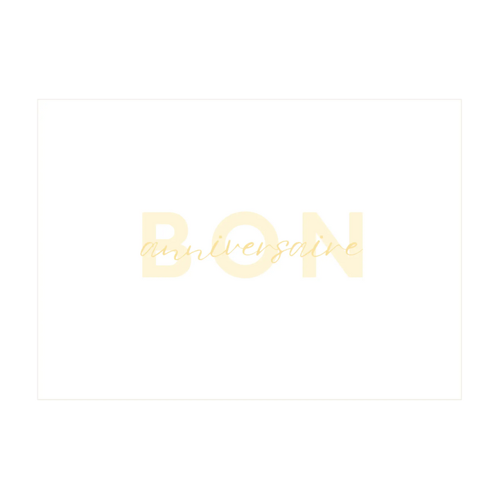 Bon Anniversaire Greeting Card
