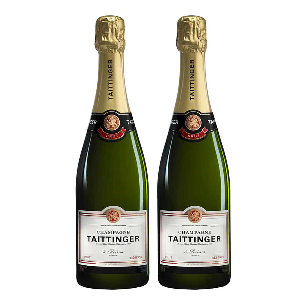 Taittinger Brut Réserve Champagne NV Twin Pack