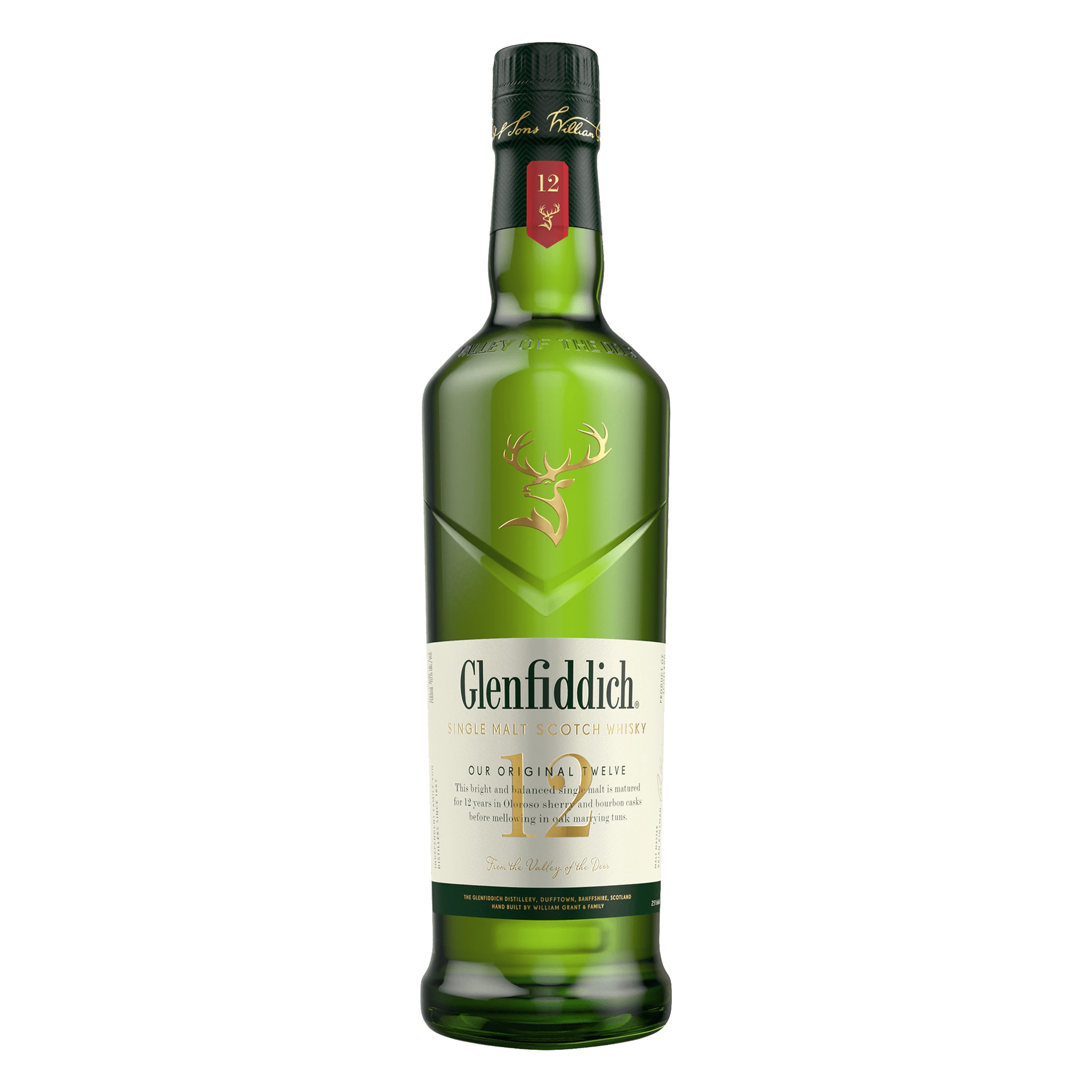 Glenfiddich 12 Year Old Single Malt Scotch Whisky 700ml