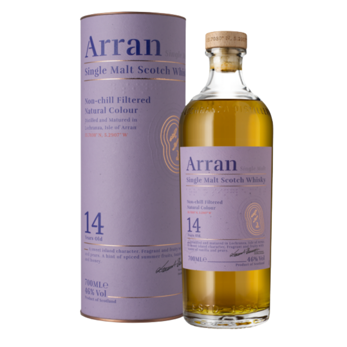 Arran 14 Year Old Single Malt Scotch Whisky 700ml - Kent Street Cellars