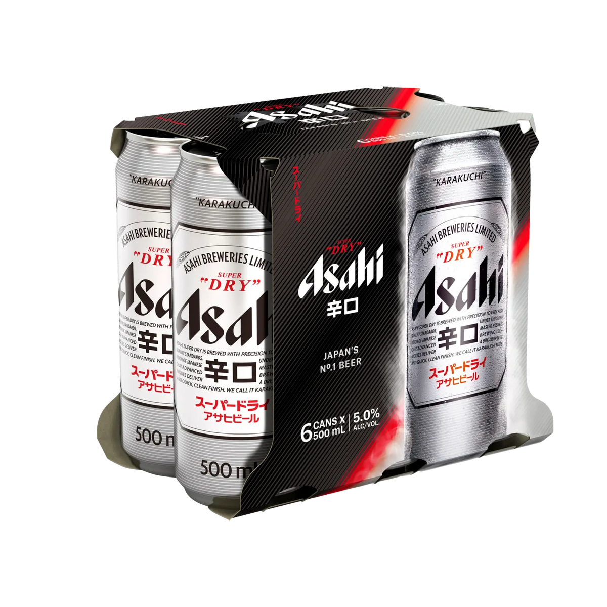 Asahi Super Dry 500ml (6 Pack) | Shop Online at Kent Street Cellars