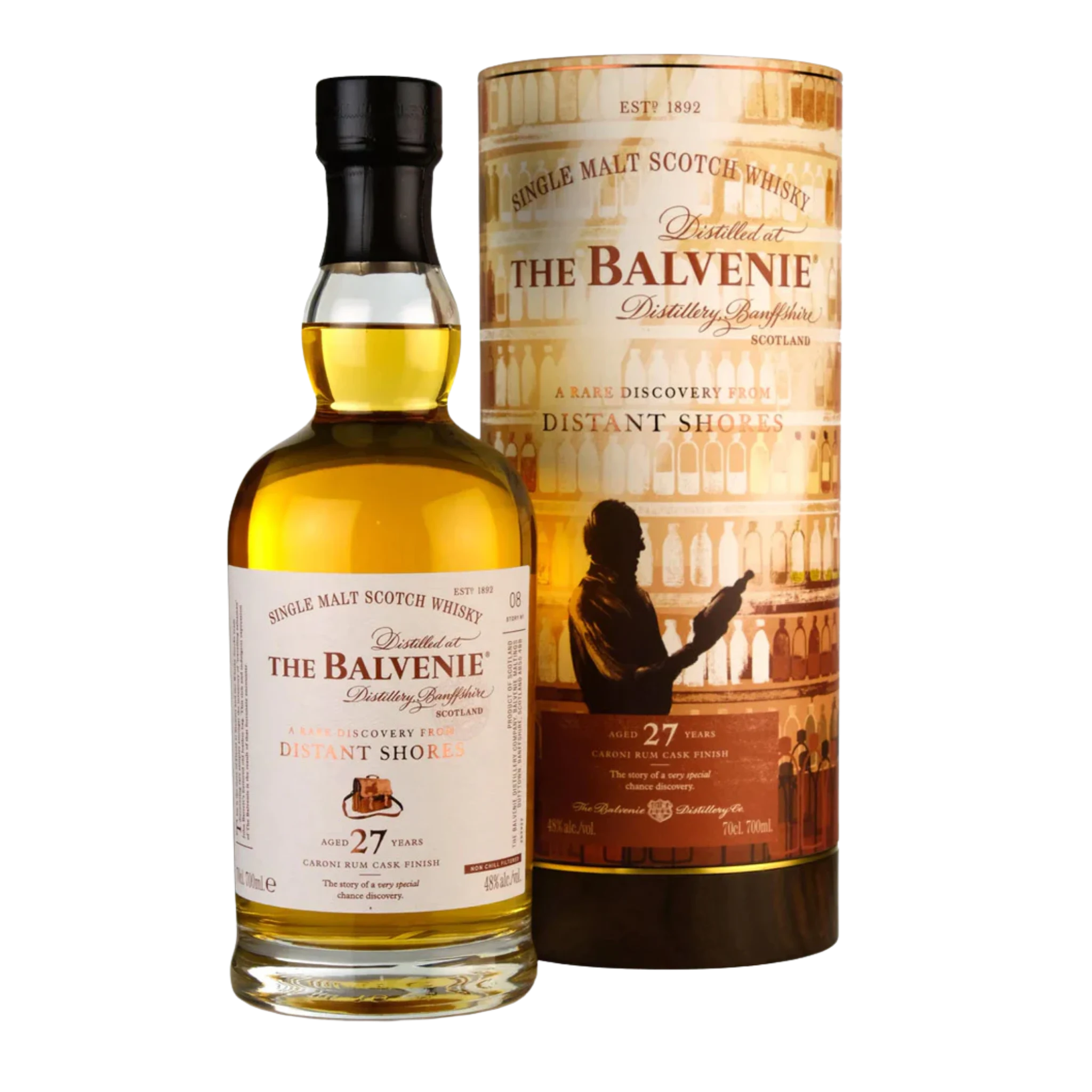 Balvenie 27 Year Old A Rare Discovery From Distant Shores Single Malt Scotch Whisky 700ml