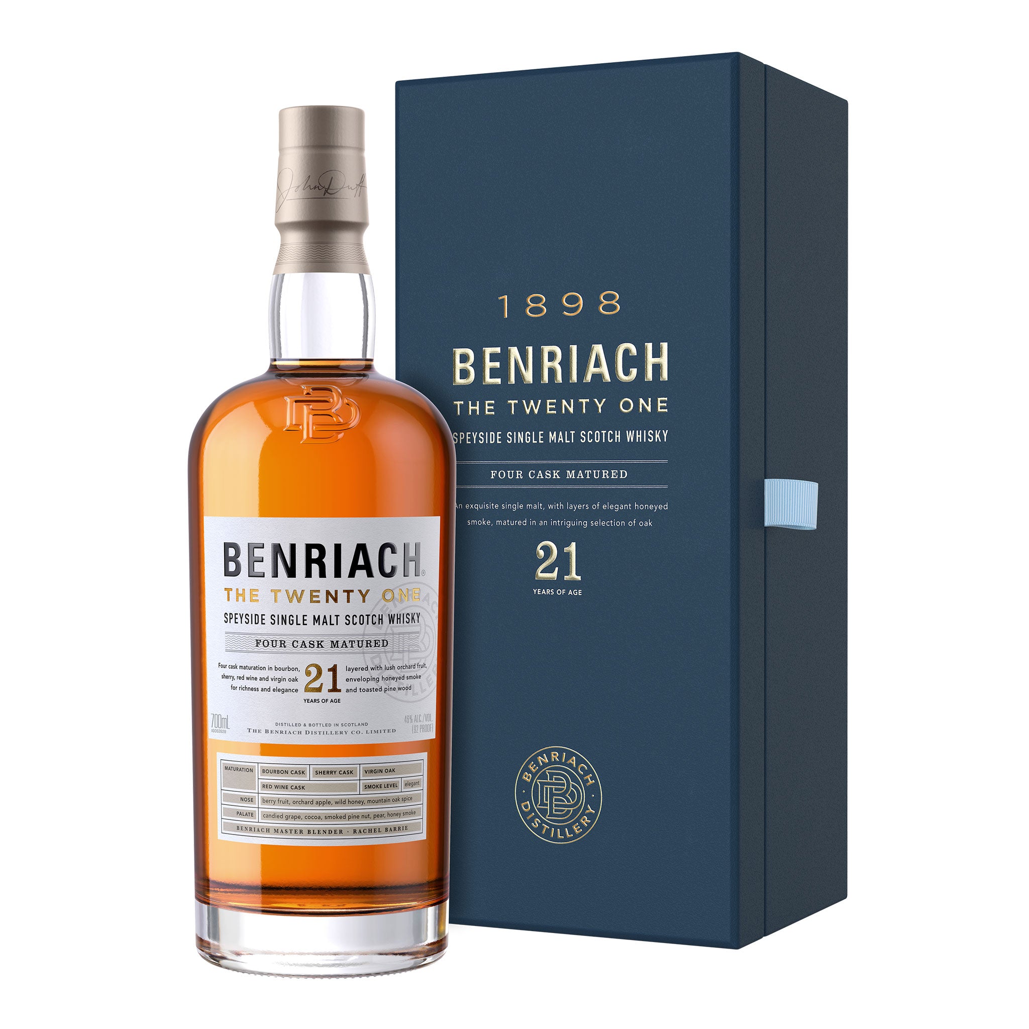 Benriach 21 Year Old Single Malt Scotch Whisky 700ml (New Release)