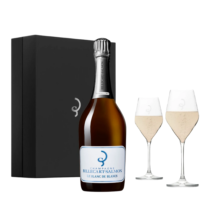 Billecart-Salmon Le Blanc de Blancs Grand Cru NV + 2 Glasses Gift Set