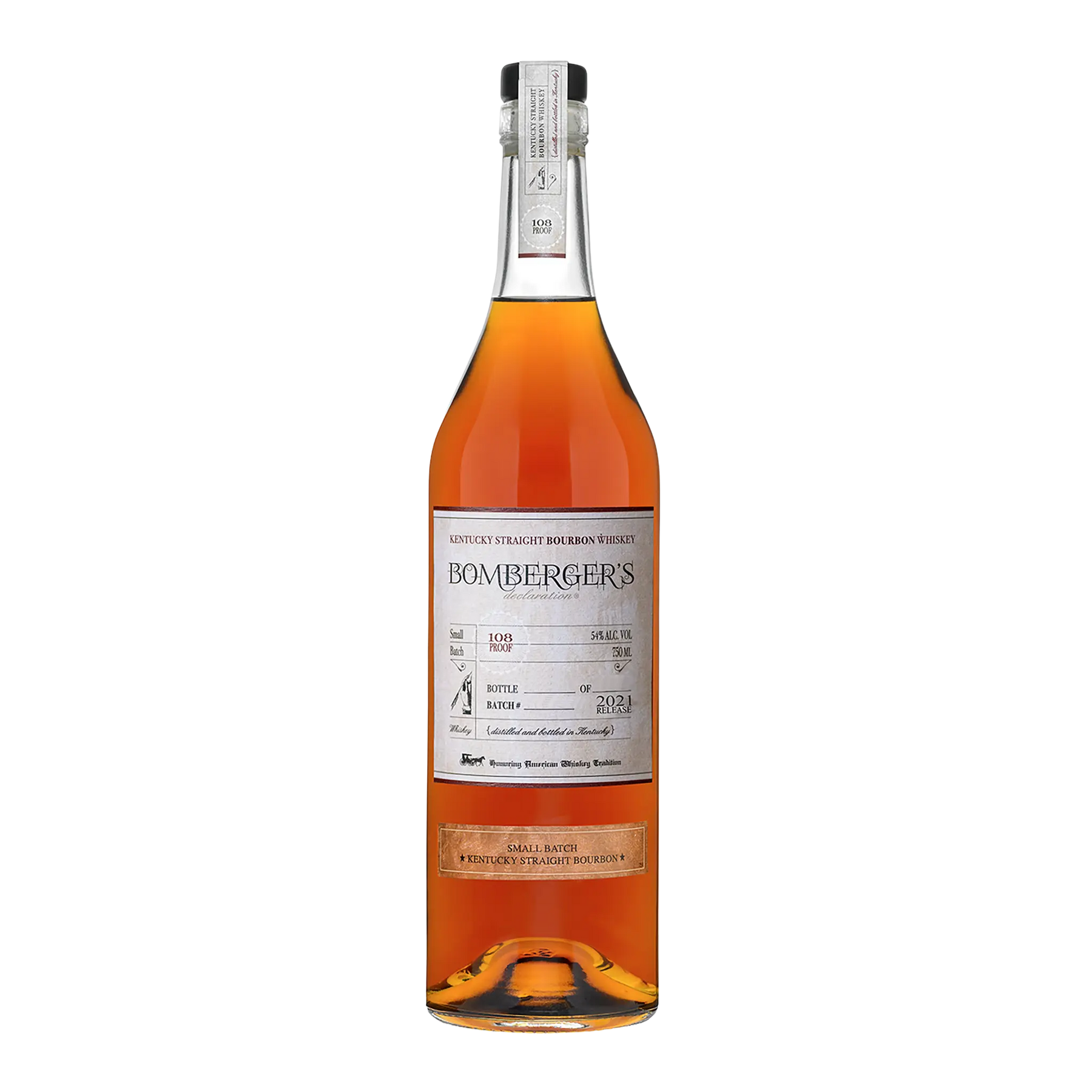 Bomberger's Declaration Small Batch Kentucky Straight Bourbon Whiskey 700ml (2021 Release) - Kent Street Cellars