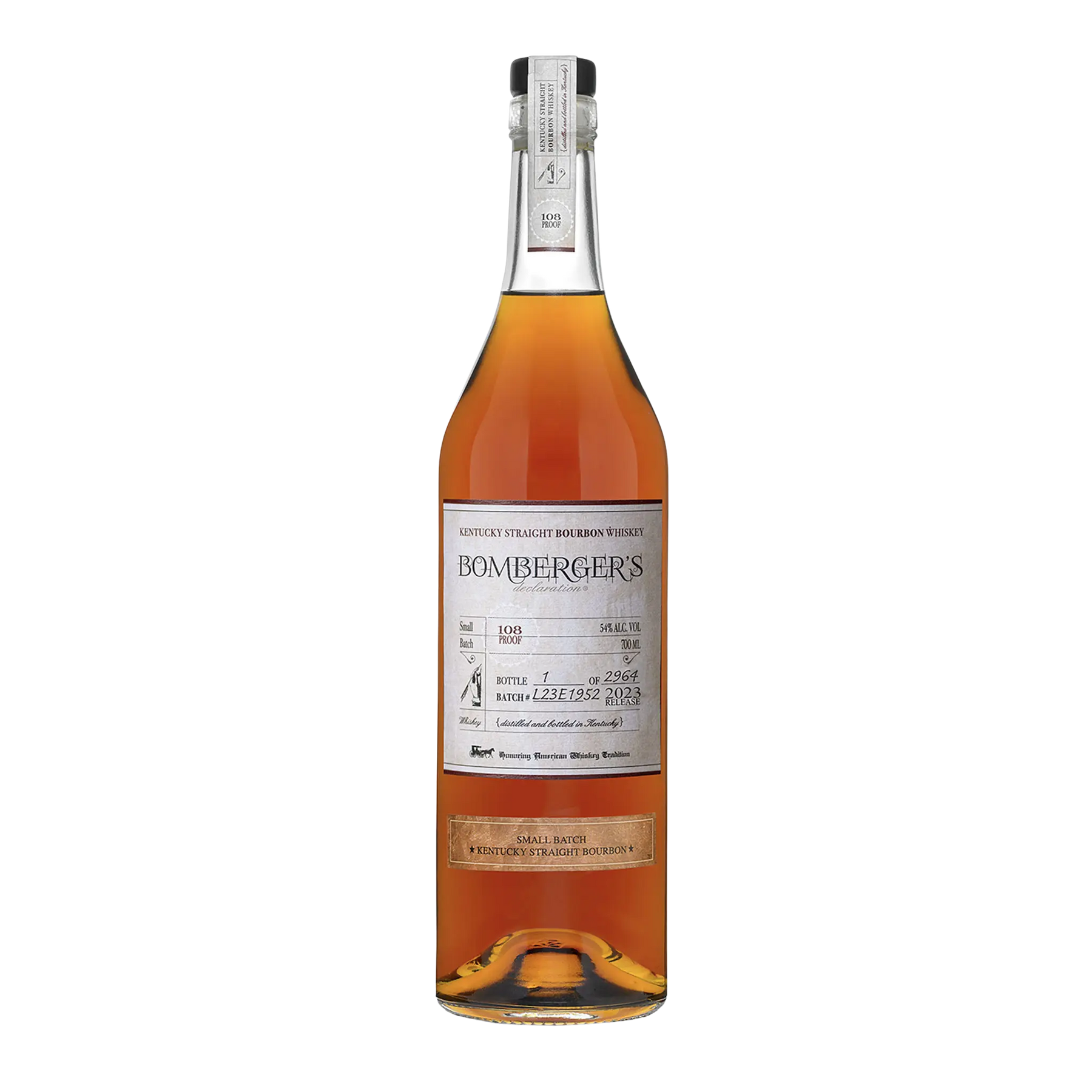 Bomberger's Declaration Small Batch Kentucky Straight Bourbon Whiskey 700ml (2023 Release) - Kent Street Cellars