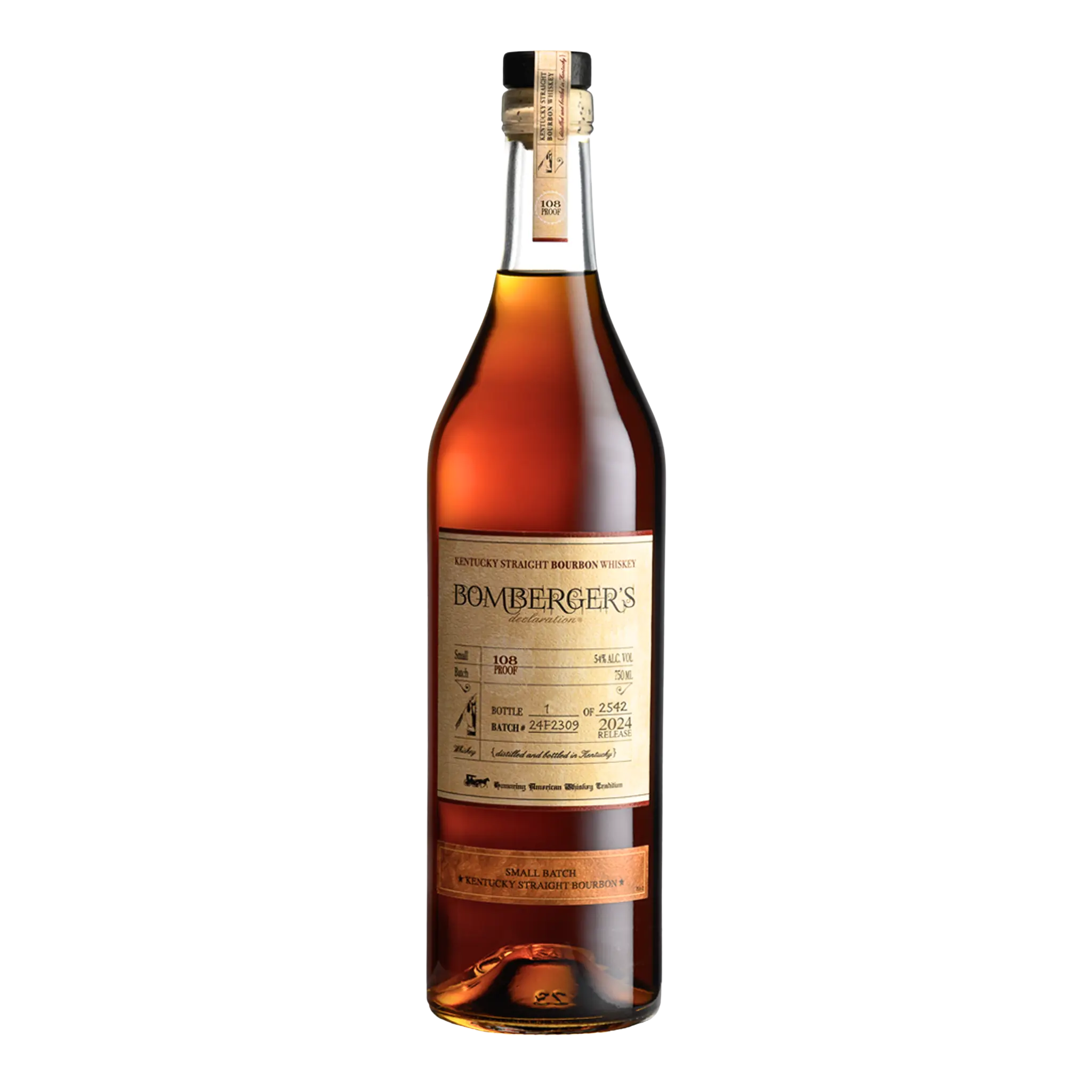 Bomberger's Declaration Small Batch Kentucky Straight Bourbon Whiskey 700ml (2024 Release)