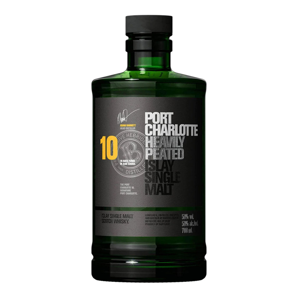 Bruichladdich Port Charlotte 10 Year Old Heavily Peated Islay Single Malt Scotch Whisky 700ml