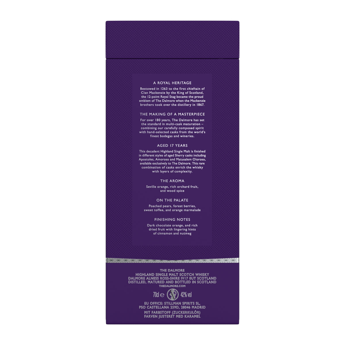 The Dalmore 17 Year Old Single Malt Scotch Whisky 700ml