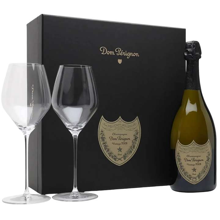 Dom Pérignon Brut Vintage 2008 + 2 Glasses Set