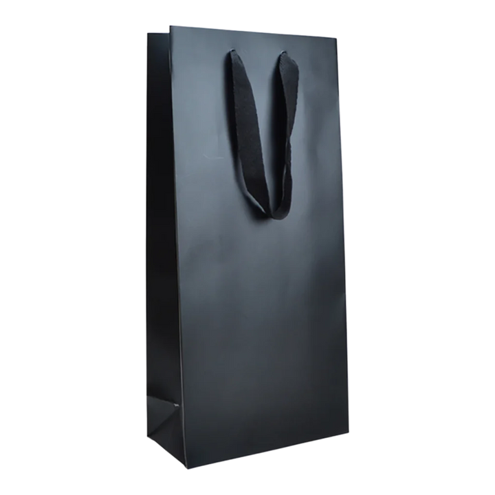 Double Bottle Gift Bag - Black