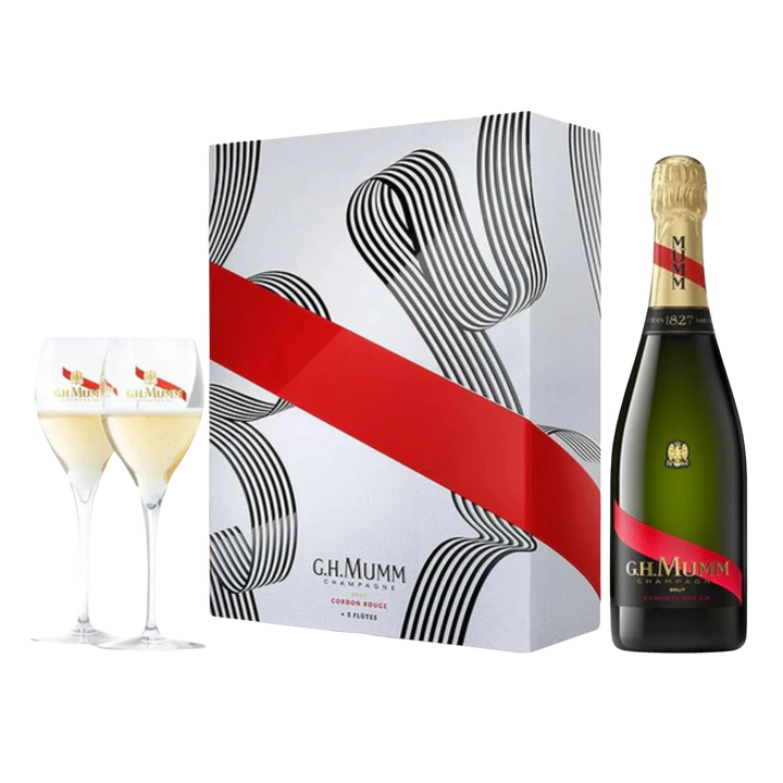 G.H. Mumm Cordon Rouge Brut NV Twin Flute Gift Pack