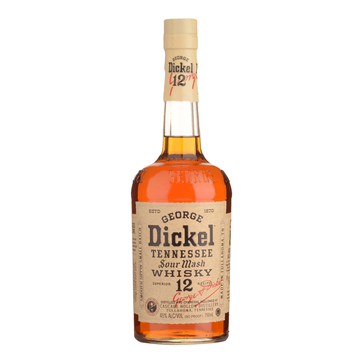 George Dickel Signature Recipe No.12 Tennessee Whiskey 750ml - Kent Street Cellars