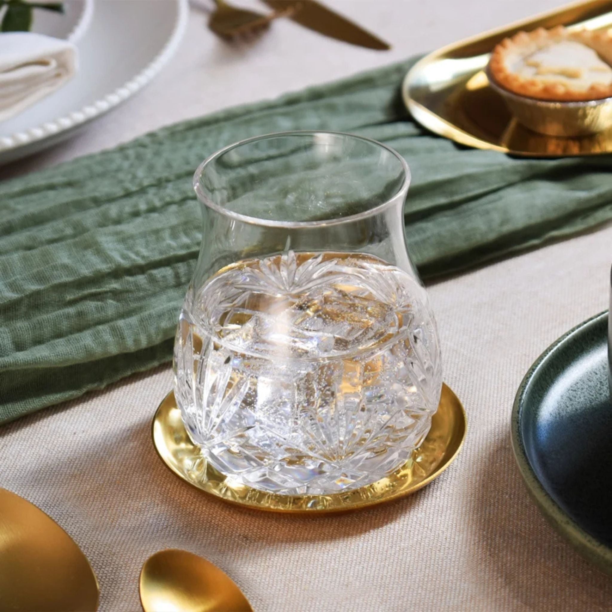 Glencairn Tartan Cut Crystal Mixer Glass (Single)