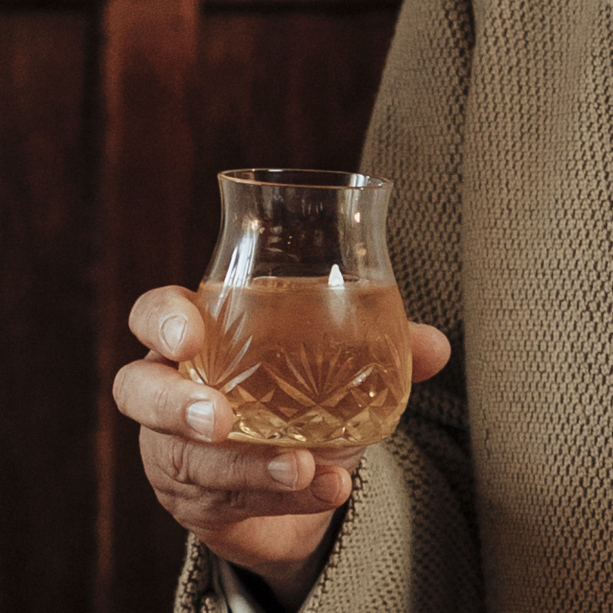 Glencairn Tartan Cut Crystal Mixer Glass (Single)