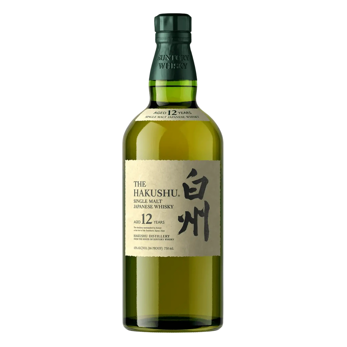 Hakushu 12 Year Old Single Malt Whisky 700ml