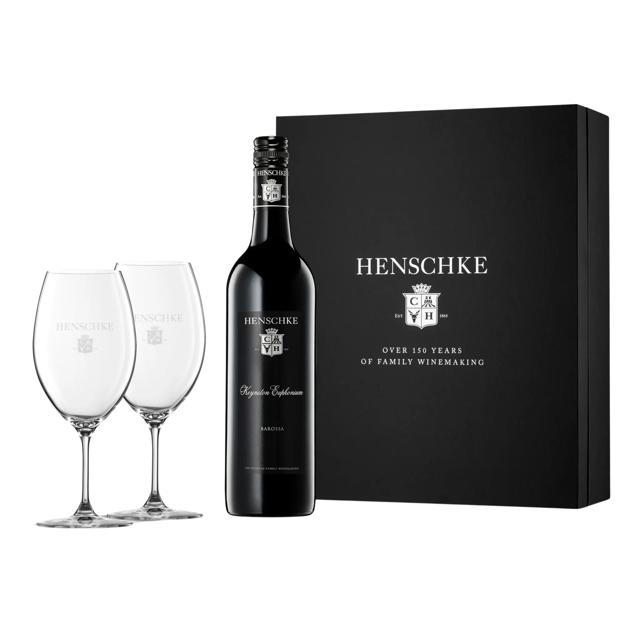 Henschke Keyneton Euphonium 2021 + Plumm Everyday Red Glasses Gift Pack