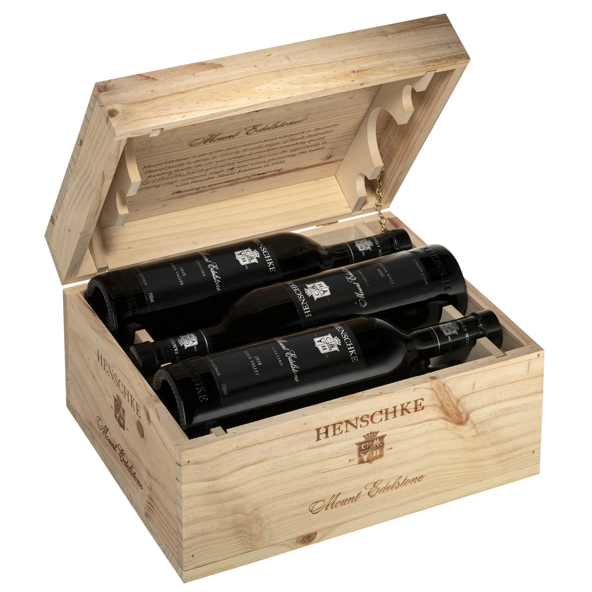 Henschke Mount Edelstone Shiraz 2018 Collector's Edition Wooden Box 6-Pack