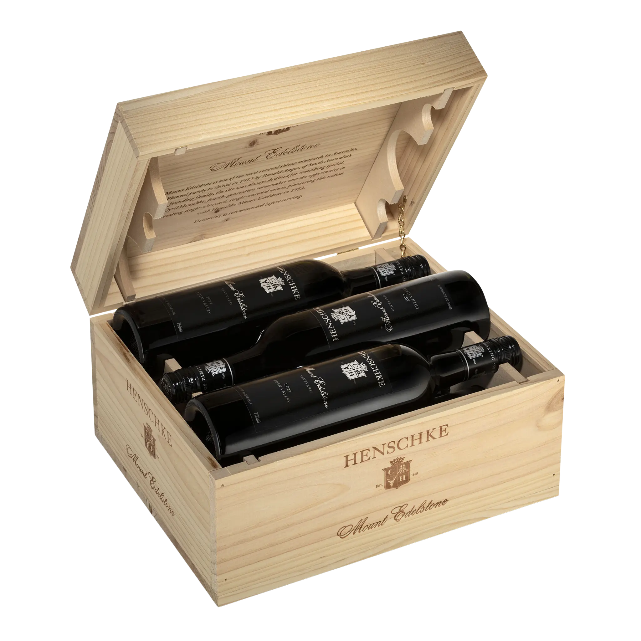 Henschke Mount Edelstone Shiraz 2021 Collector's Edition Wooden Box 6-Pack
