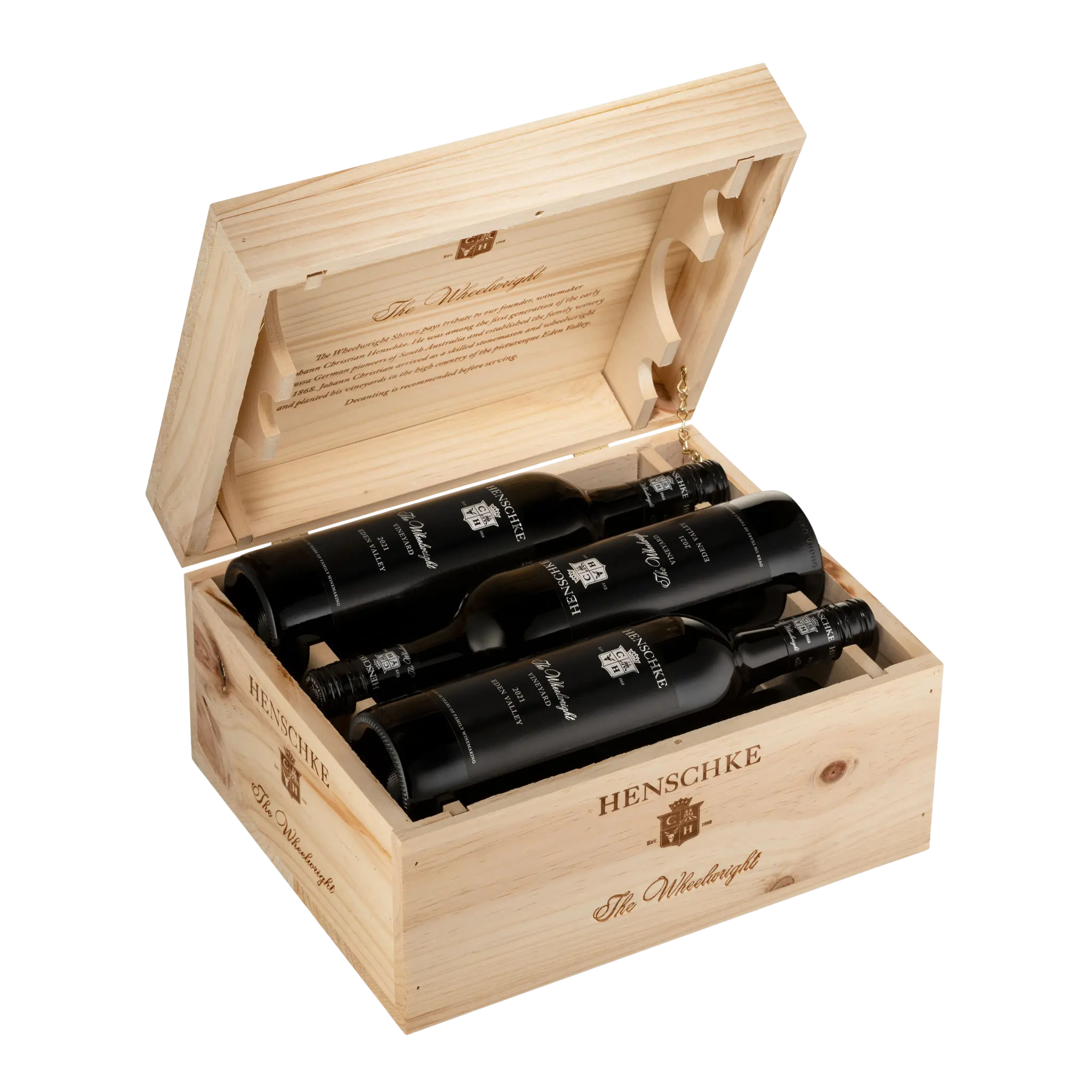 Henschke The Wheelwright Shiraz 2021 Collector's Edition Wooden Box 6-Pack
