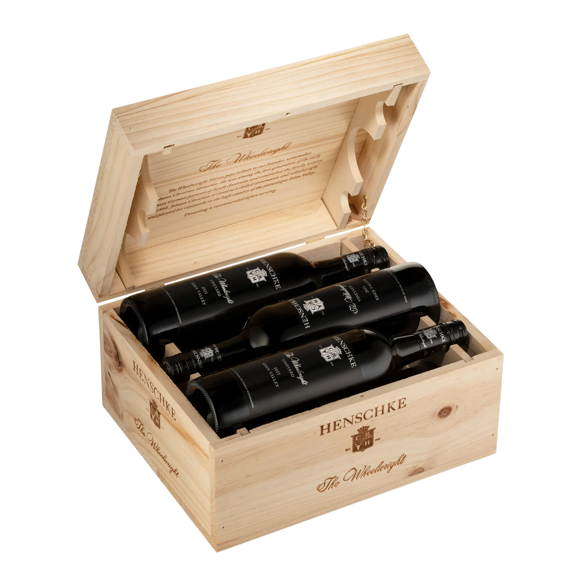 Henschke The Wheelwright Shiraz 2021 Collector's Edition Wooden Box 6-Pack