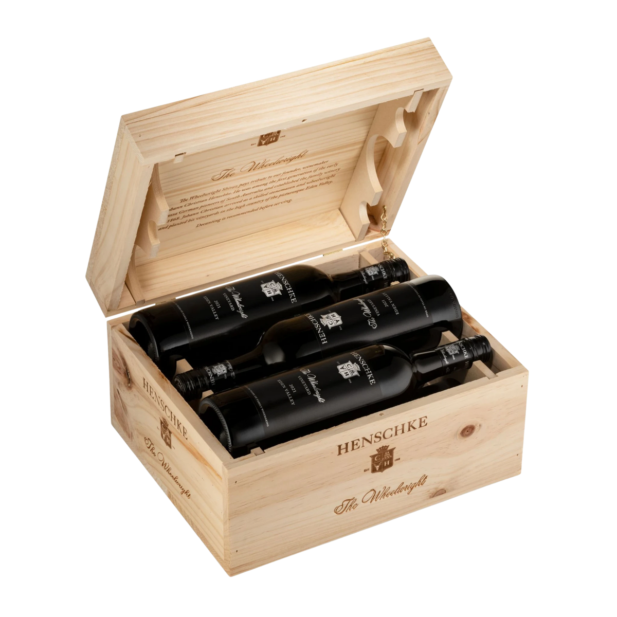 Henschke The Wheelwright Shiraz 2022 Collector's Edition Wooden Box 6-Pack - Kent Street Cellars