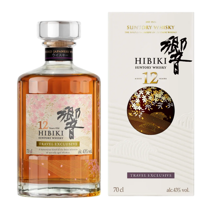 Hibiki 12 Year Old Blended Japanese Whisky Travel Exclusive Limited Edition 700ml