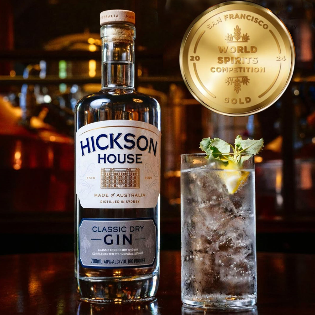 Hickson House Classic Dry Gin 700ml - Kent Street Cellars