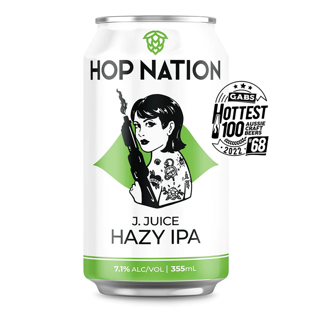 Hop Nation Brewing Co. J Juice Hazy IPA (4 Pack) - Kent Street Cellars