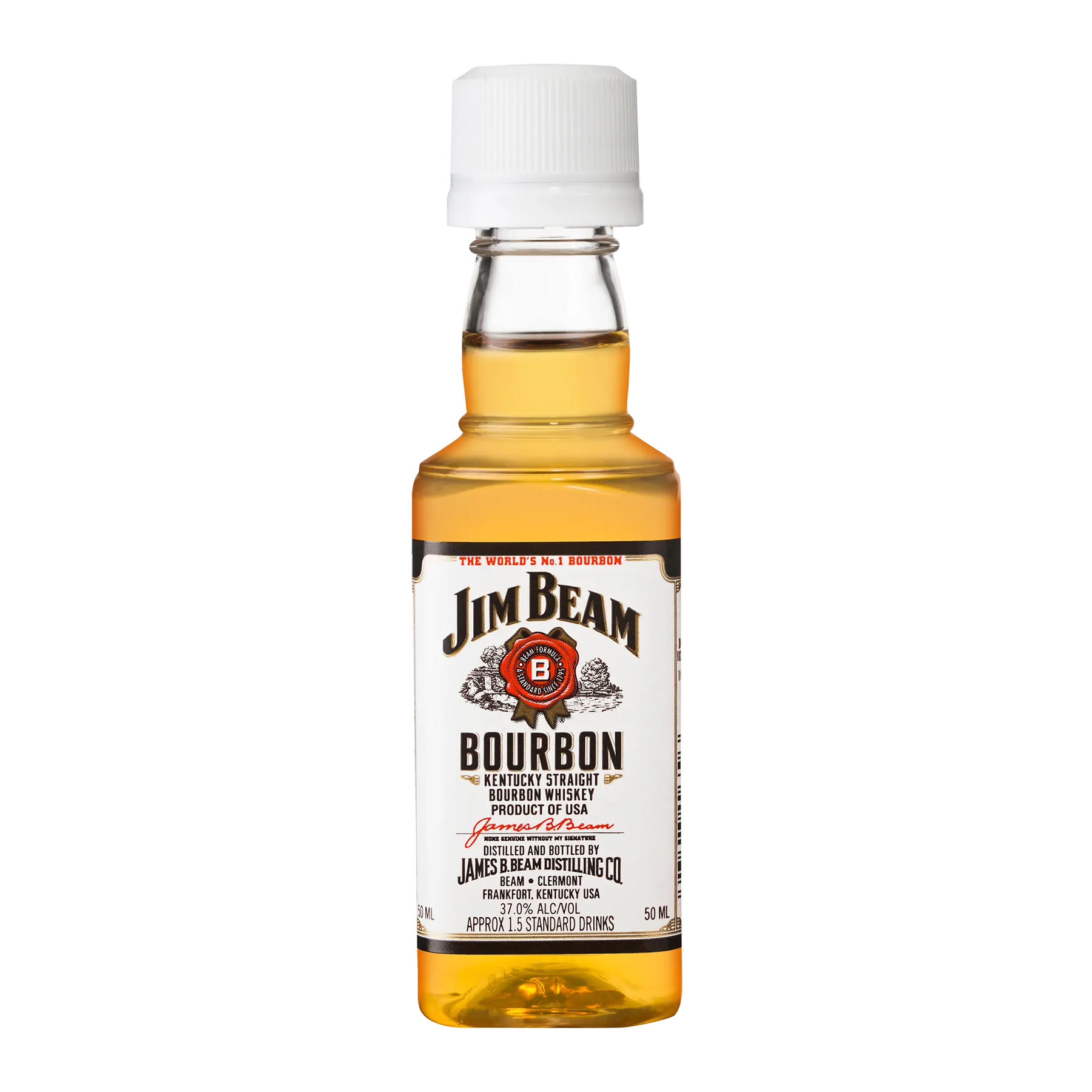Jim Beam White Label Bourbon Whiskey 50ml - Kent Street Cellars