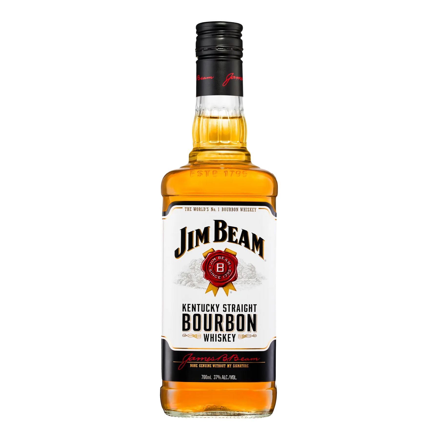 Jim Beam White Label Bourbon Whiskey 700ml - Kent Street Cellars