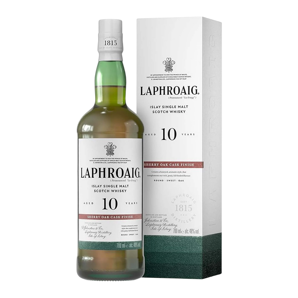Laphroaig 10 Year Old Sherry Oak Finish Single Malt Scotch Whisky 700ml - Kent Street Cellars